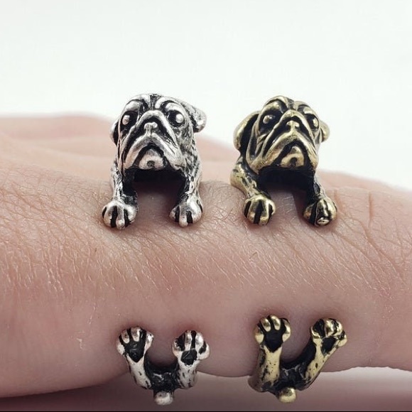 Pug Hug Adjustable Ring 🐼🐼🐼 - Picture 7 of 7
